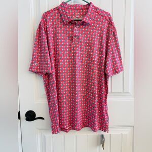 BURLEBO Red and Blue Patterned Button Down Shirt